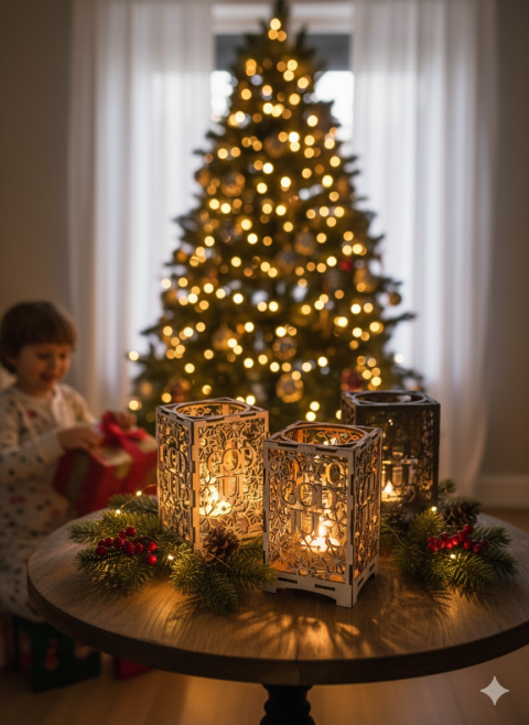 God jul ljuslykta samlingsbild