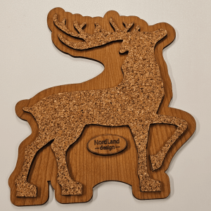 Grytunderlägg hjort i körsbär och kork