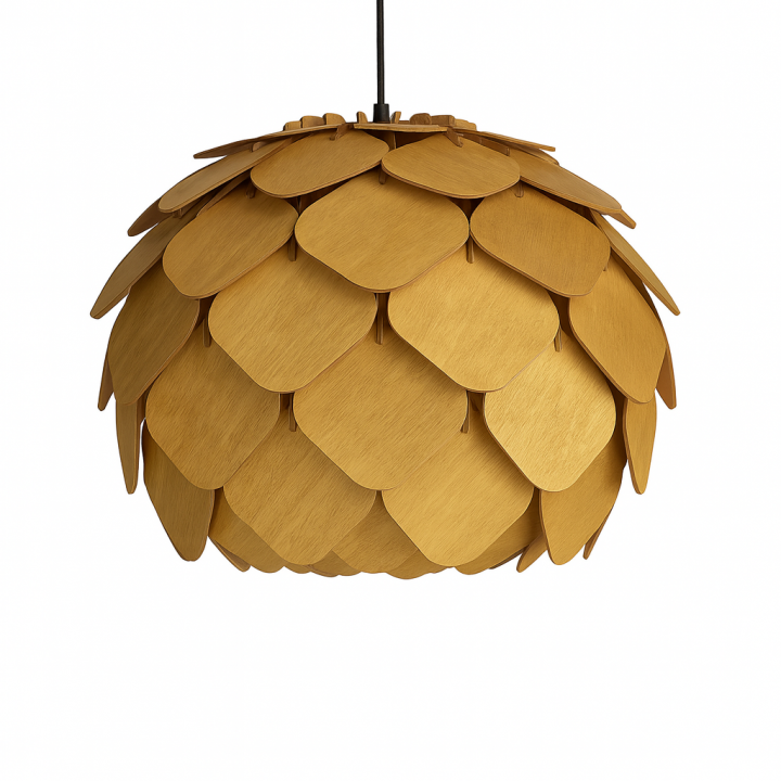 Isabella taklampa guldbrun