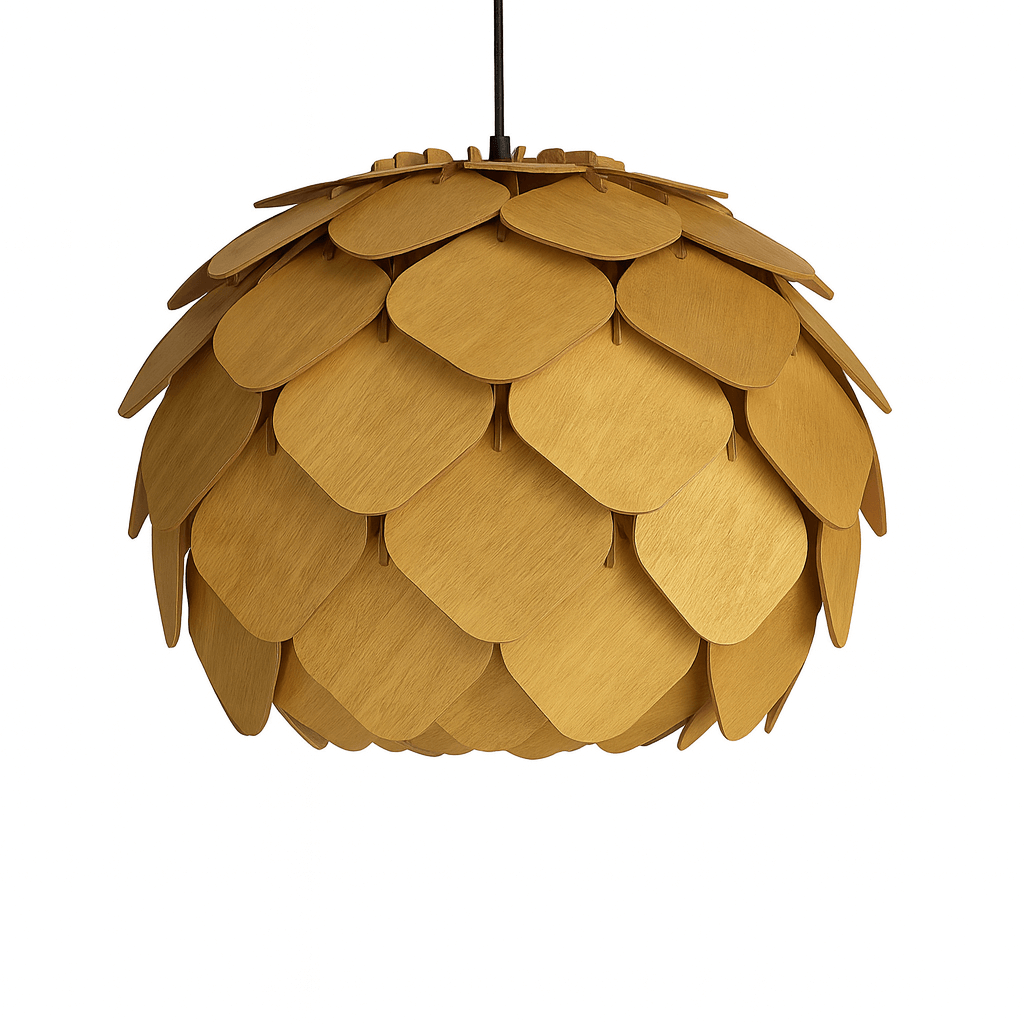 Isabella taklampa guldbrun