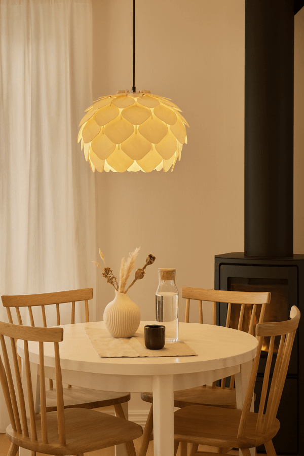 Isabella 50 trä lampa köksbord runt bord