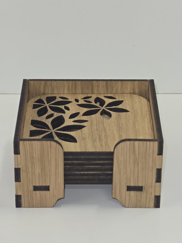 Lily glasunderlägg ek box