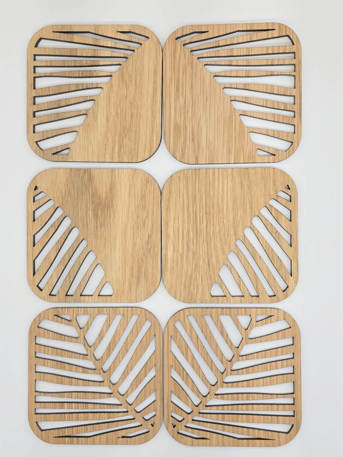 Saga glasunderlägg samling ek