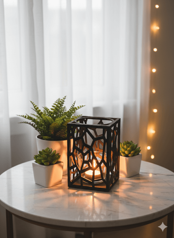 Stenar Ljuslykta natur med kork