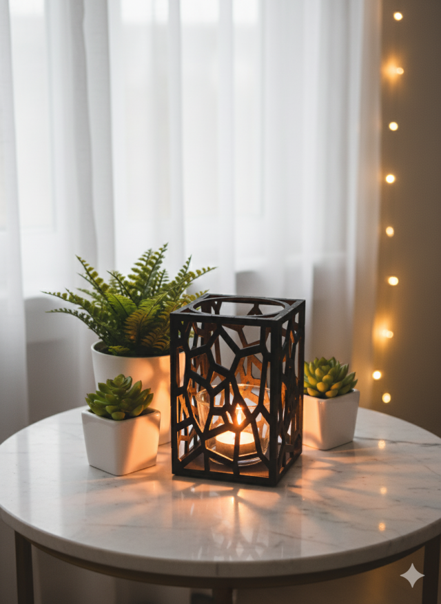 Stenar Ljuslykta natur med kork