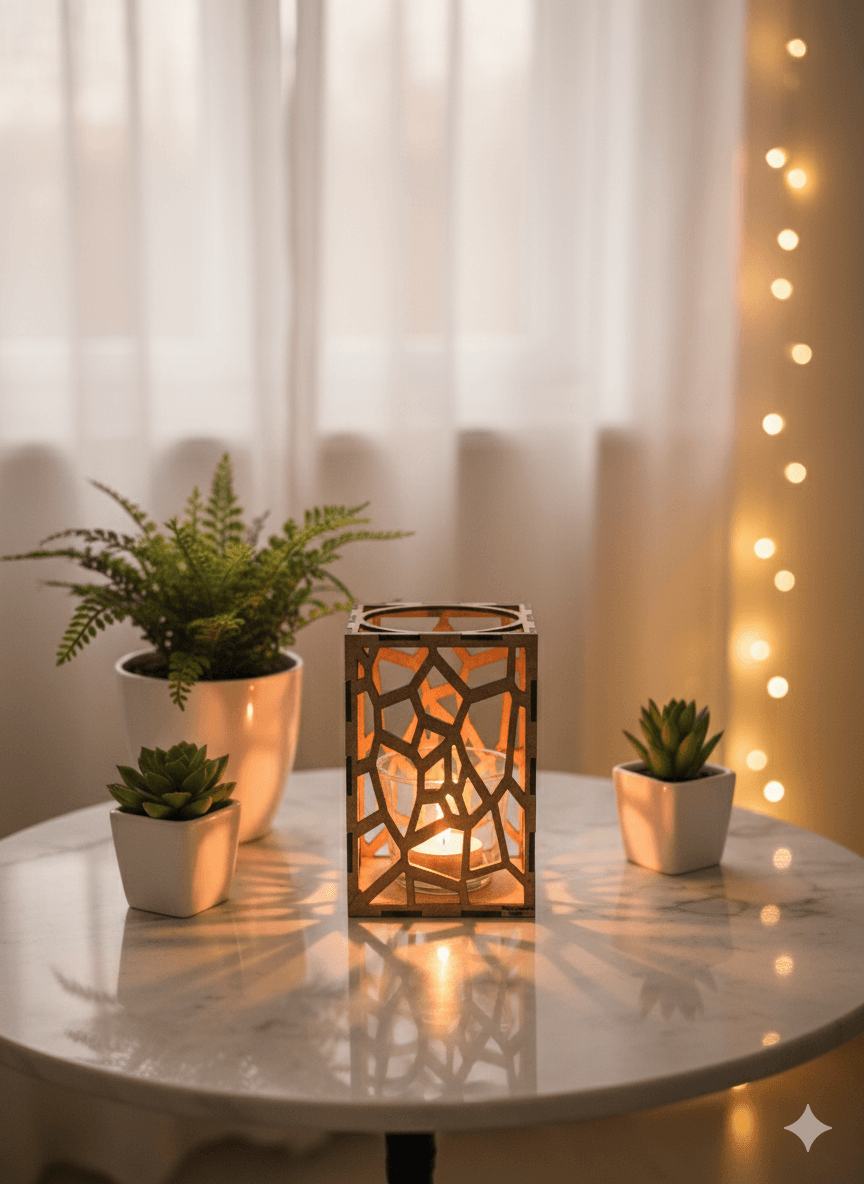 Stenar ljuslykta Natur med kork