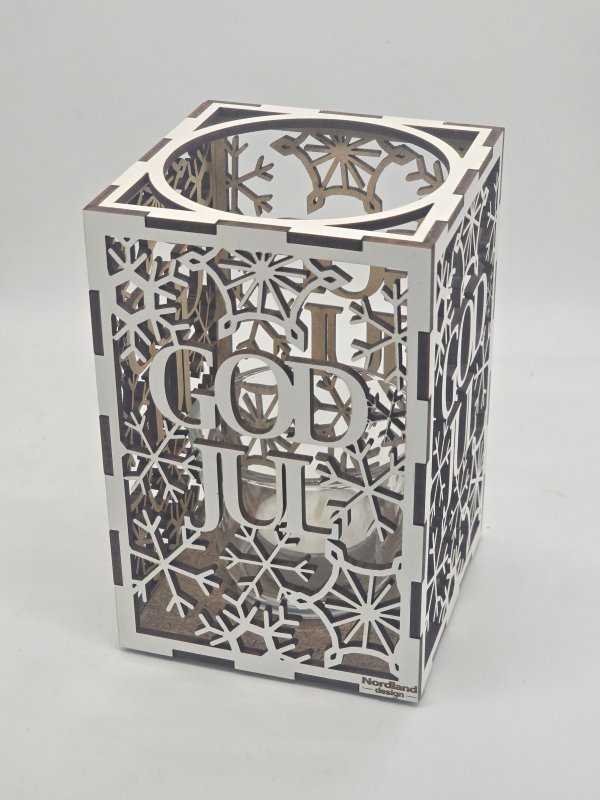 god jul med kork vit