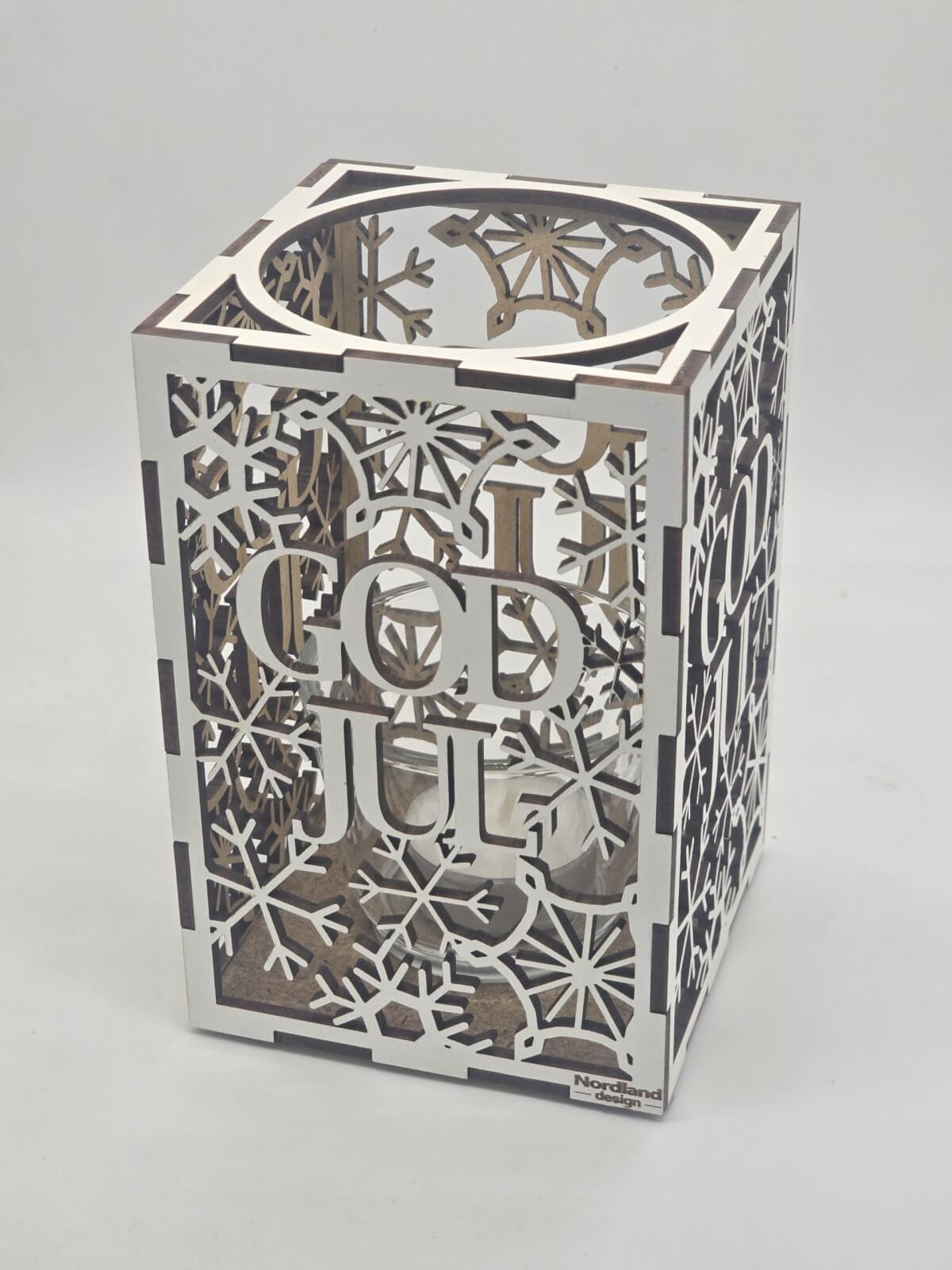 god jul med kork vit