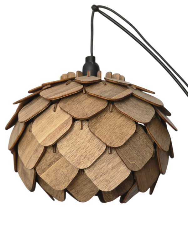 Isabella lux bordslampa i trä med fot av ek. E14 med 1.6m kabel - Bild 10