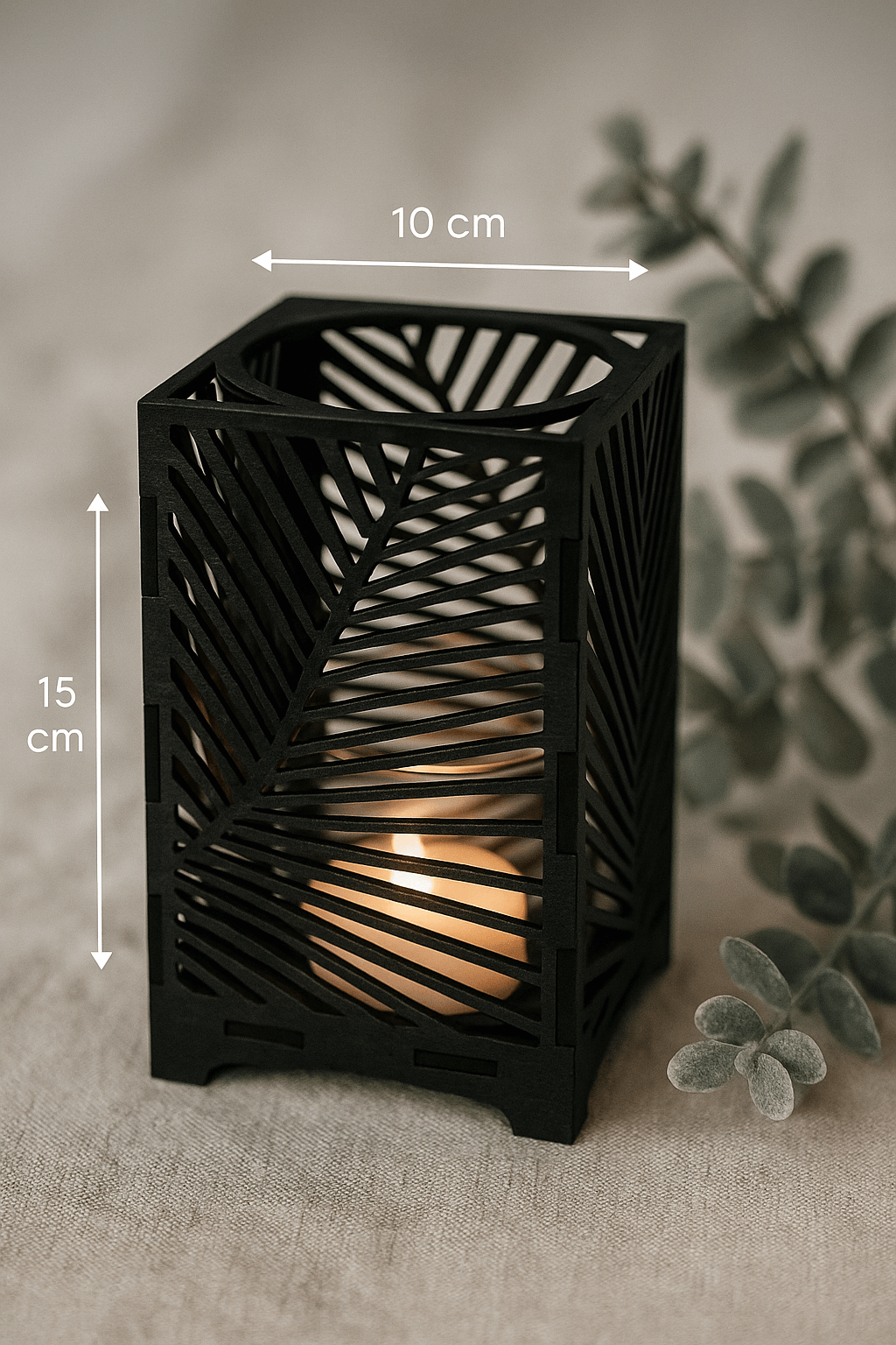 ljuslykta Lory Svart ben