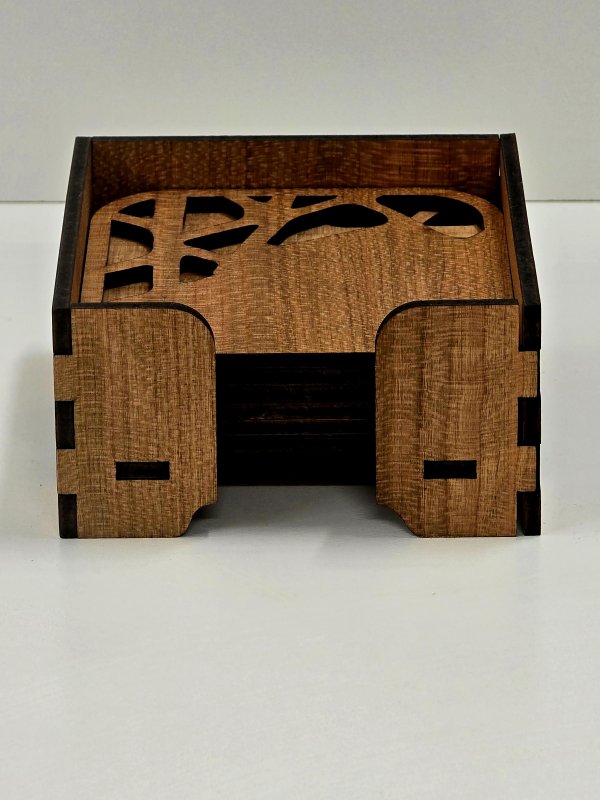 stenar glasunderlägg box körsbär