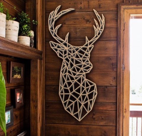 wall decor deer 3 Photoroom