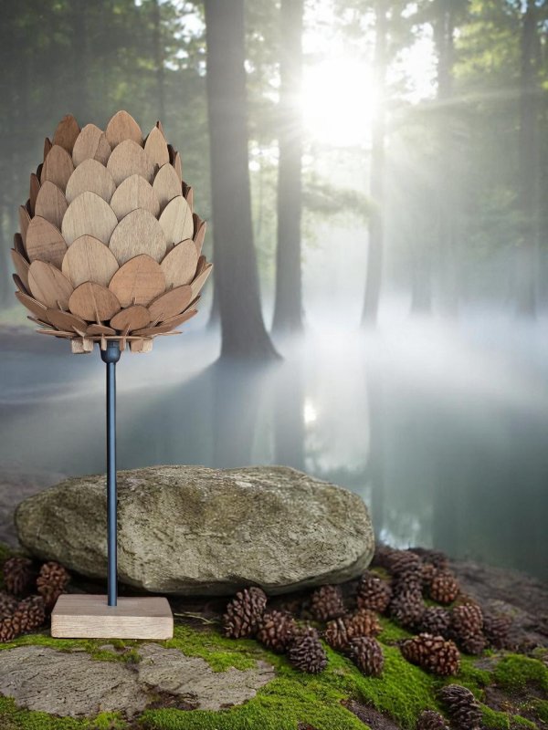 Anders bordslampa I trä. Lampfot i ek. - Bild 9